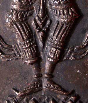เหรียญพระสยามเทวาธิราช วัดป่ามะไฟ จ.ปราจีนบุรี ปี2518 พิมพ์ใหญ่ เนื้อทองแดงกะหลั่ยเงิน