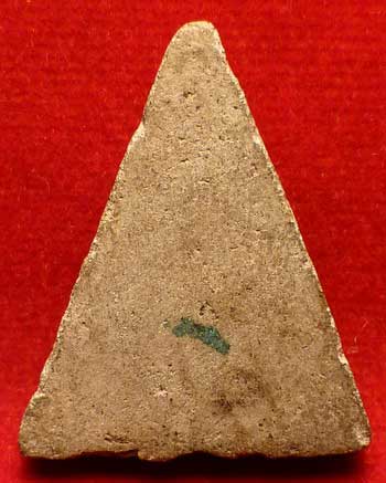 พระผงวัดประสาทบุญญาวาส กรุงเทพ ปี2506 พิมพ์พระพุทธ สามเหลี่ยม เนื้อเทา