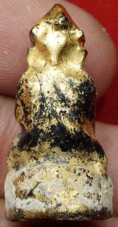พระบัวเข็ม เนื้อสมุกใบลานลงรักปิดทอง วัดชนะสงคราม กรุงเทพ ปี245x