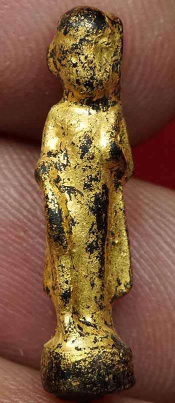 พระสีวลี เนื้อผงสมุกใบลานลงรักปิดทอง วัดชนะสงคราม กรุงเทพ ปี245x