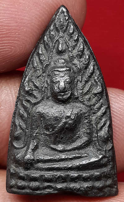 เหรียญหล่อพิมพ์พระพุทธชินราช หลวงพ่อน้อย วัดธรรมศาลา จ.นครปฐม ปี2497-2505 พิมพ์หน้าเดียวหลังยันต์ เนื้อแร่ 