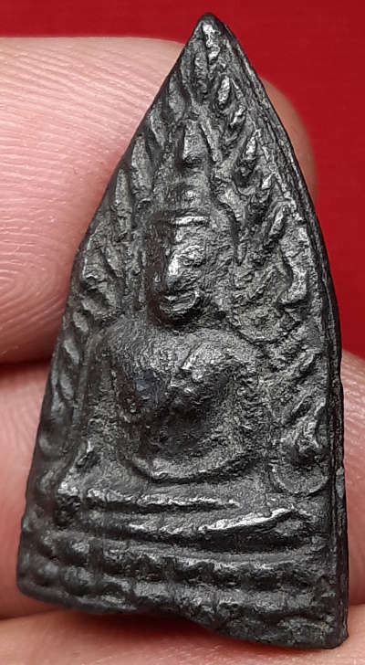 เหรียญหล่อพิมพ์พระพุทธชินราช หลวงพ่อน้อย วัดธรรมศาลา จ.นครปฐม ปี2497-2505 พิมพ์หน้าเดียวหลังยันต์ เนื้อแร่ 