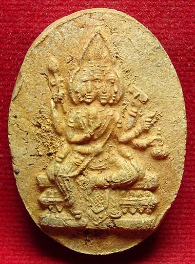 พรหมสี่หน้า หลวงปู่สีห์ วัดสะแก จ.อยุธยา เนื้อดิน หลังยันต์ ปี2519 พรหมสี่หน้า หลวงปู่สีห์ วัดสะแก จ.อยุธยา เนื้อดิน หลังยันต์ ปี2519