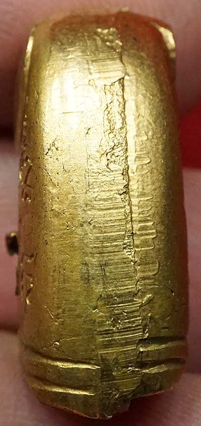 เสือหลวงพ่อวงษ์ รุ่น 6 วัดปริวาส กรุงเทพ ปี2519 บล็อคแก้มปะ ขาจุด เนื้อทองแดง กะหลั่ยทองเดิม